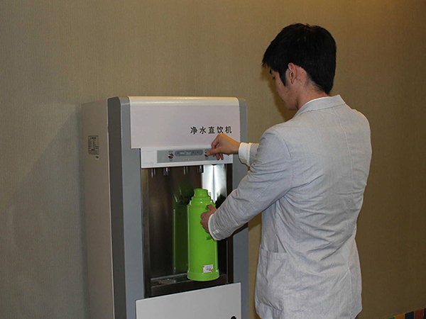 鑫凱盛大酒店安裝我司商務飲水機凈水設備完工